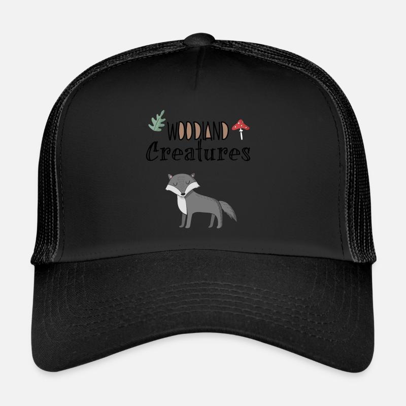 Wolf Forest Residents Home Clipart Gift Trucker Cap