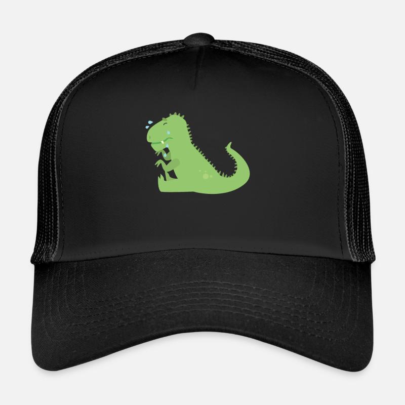Dino - Casquette trucker  - noir/noir