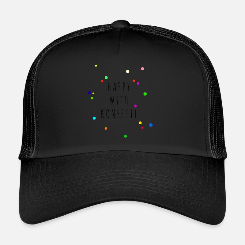 HAPPY WITH CONFETTI Trucker Cap