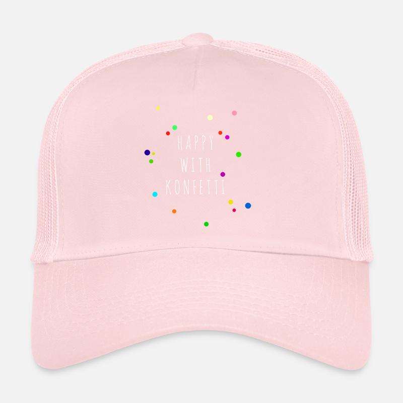 HAPPY WITH CONFETTI, gift idea Trucker Cap