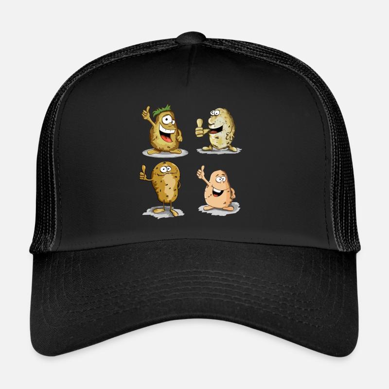 Potato Cartoons Trucker Cap