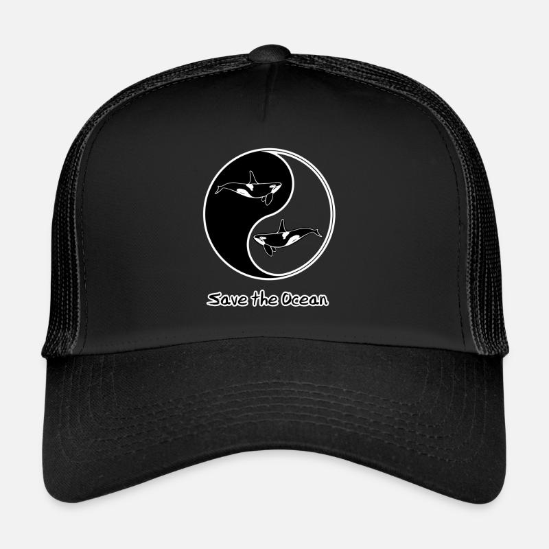 Orca - Trucker Cap - Schwarz/Schwarz