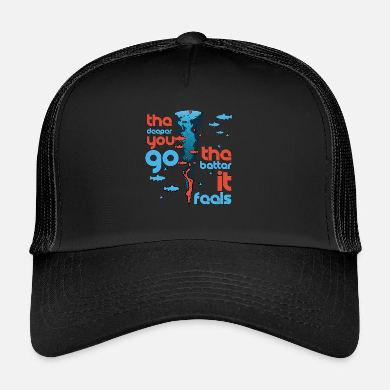 Cool T-shirt de plongeur dans l'intoxication profonde Casquette trucker 