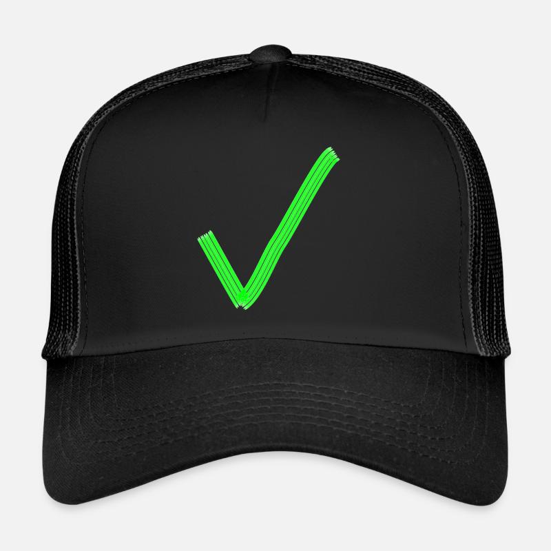 Coche vert Correct caractère Crochets corrects Casquette trucker 
