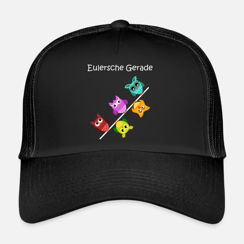 Eulersche just, owls, gift for mathematicians Trucker Cap