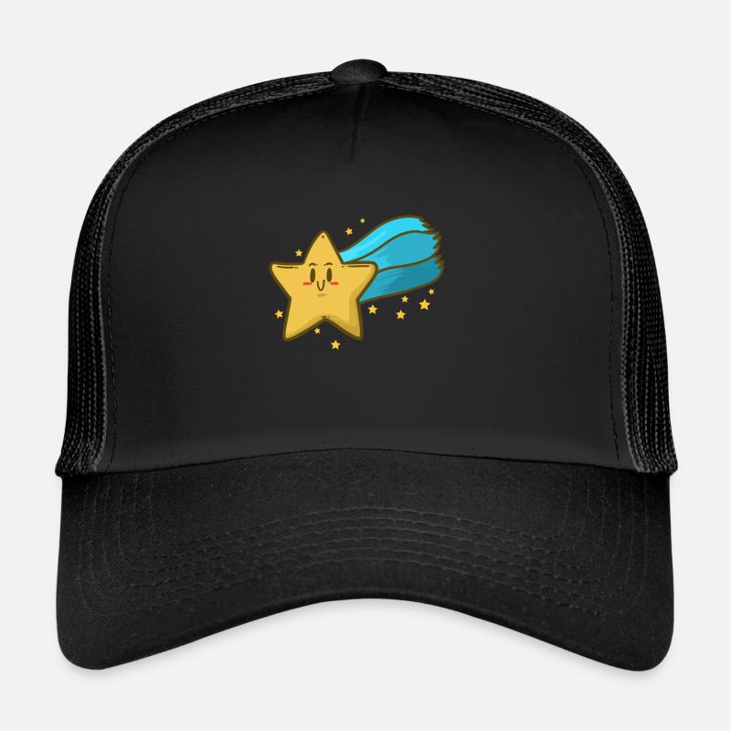Star Sky Clouds Night Moon Sparkle Chilling idea Trucker Cap