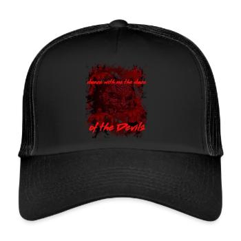 Devil, Satan, Evil, Devil, Black Metal, Heavy Metal, - Trucker Cap - black/black - Front
