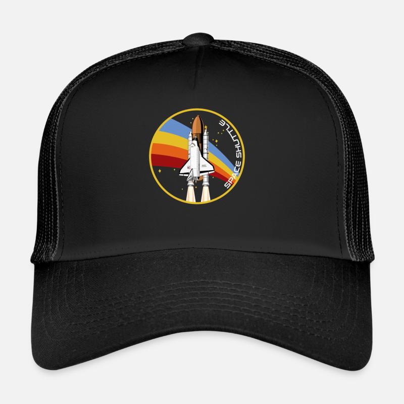 Missile lancement de la navette spatiale - Casquette trucker  - noir/noir