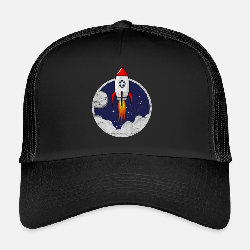 Navette spatiale Petite fusée pour enfants grunge Casquette trucker 