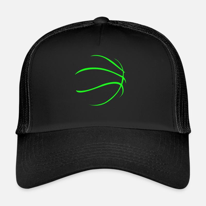 Basketball - Trucker Cap - Schwarz/Schwarz
