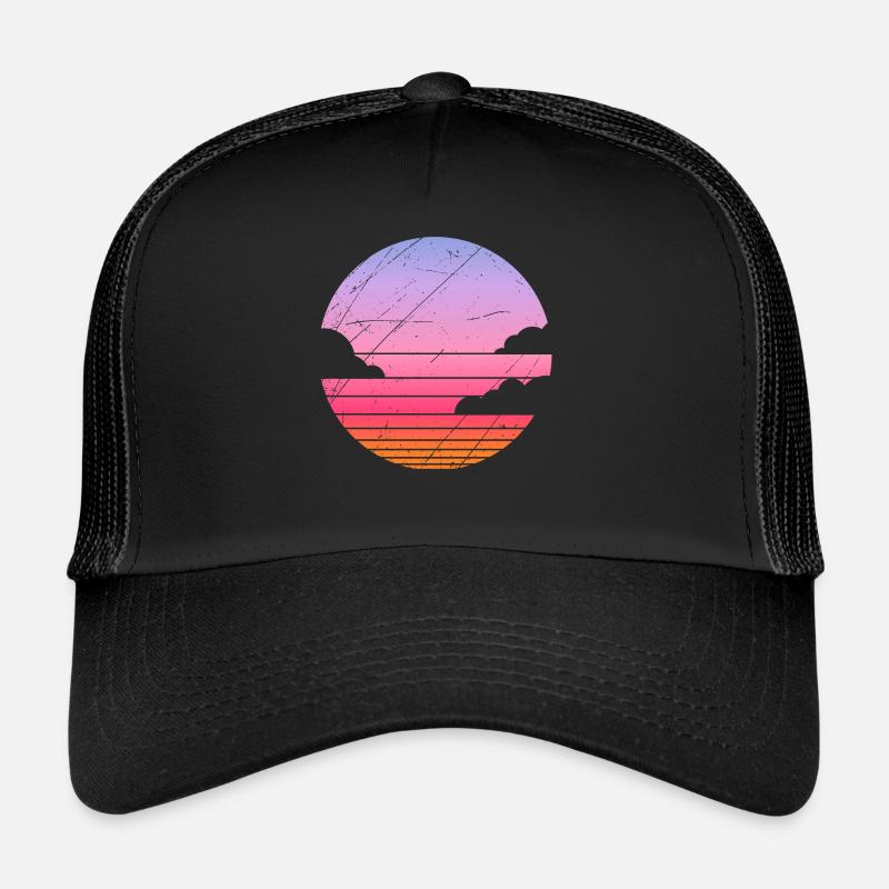 Sunset evening clouds gift sun summer Trucker Cap