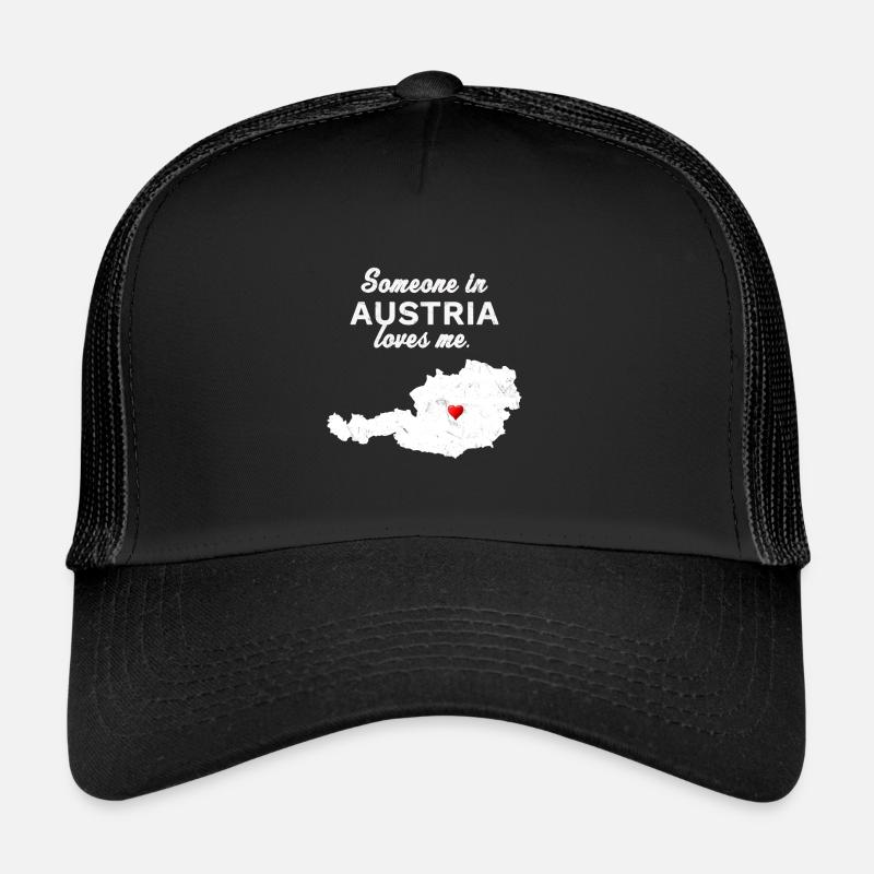 Long-distance relationship or reconciliation, love in Austria - Trucker Cap - black/black