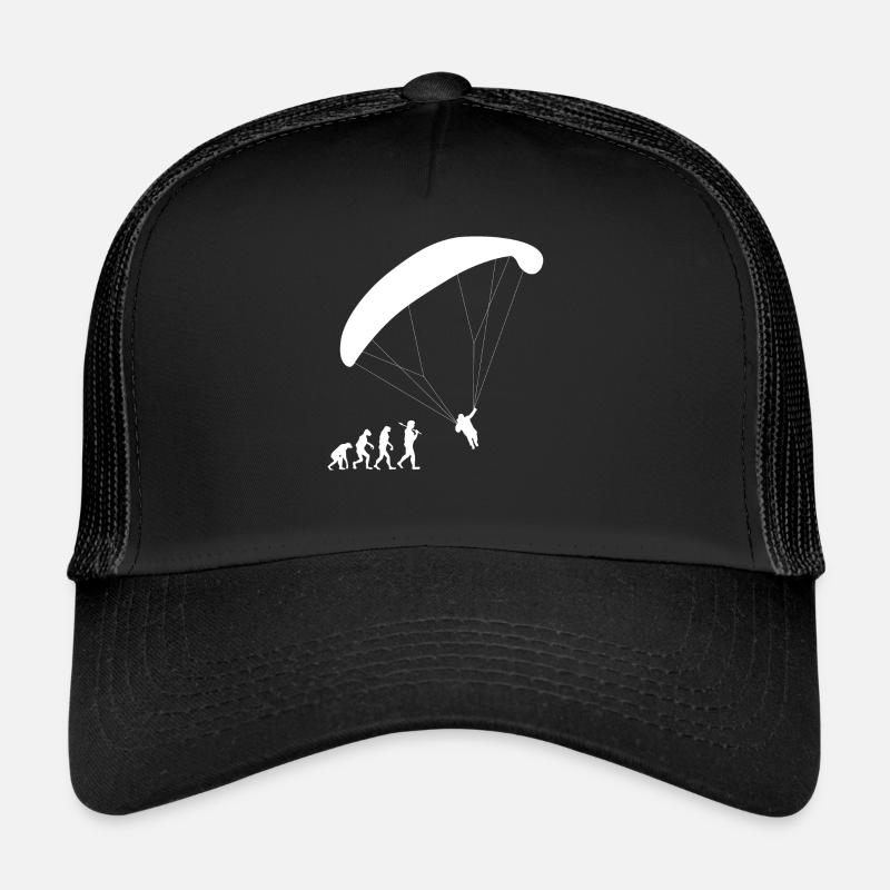 Paragliding Evolution Paraglider Gift Flying Trucker Cap