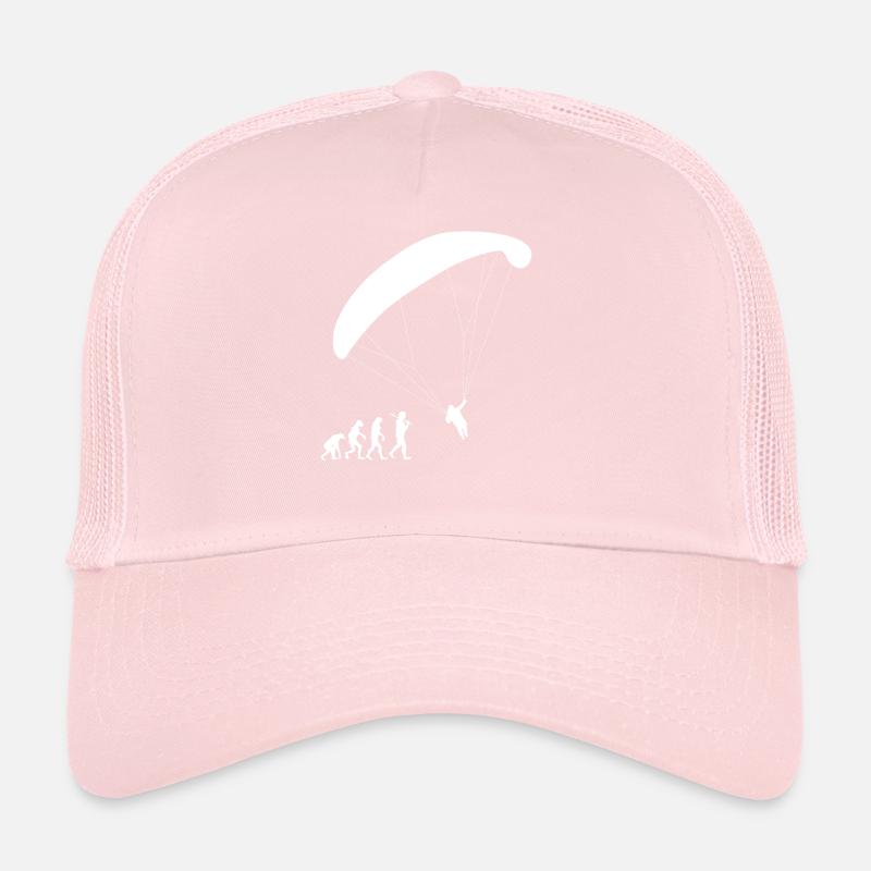 Paragliding Evolution Paraglider Gift Flying Trucker Cap