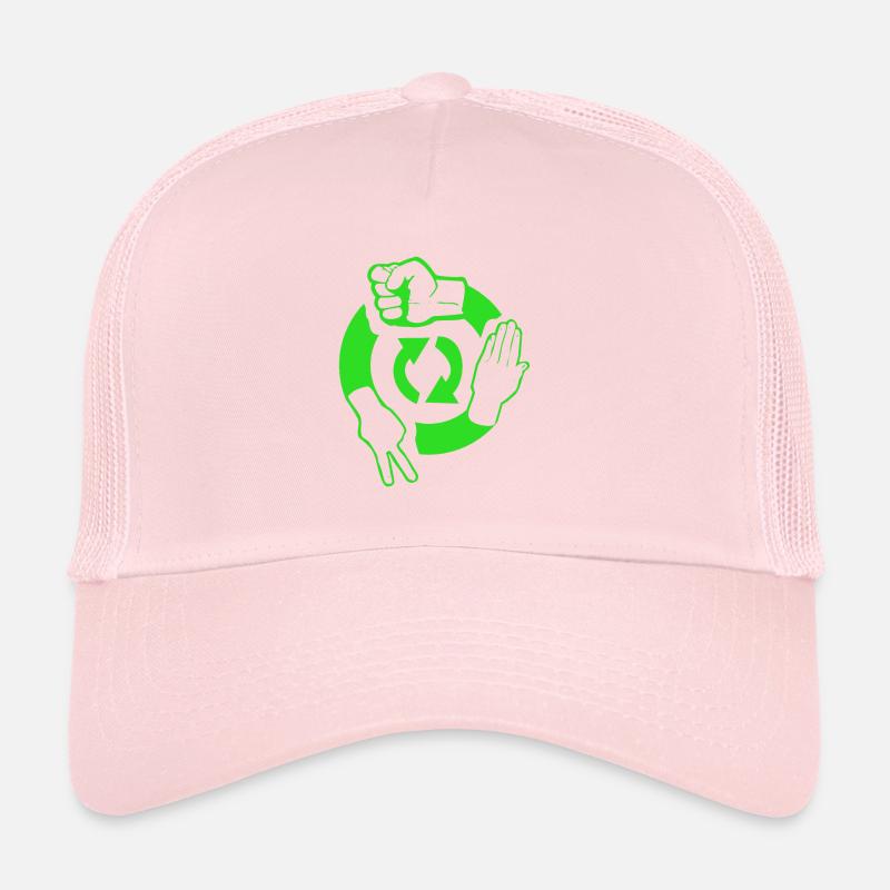 Ciseaux dynamiques symboles de papier de pierre Casquette trucker 