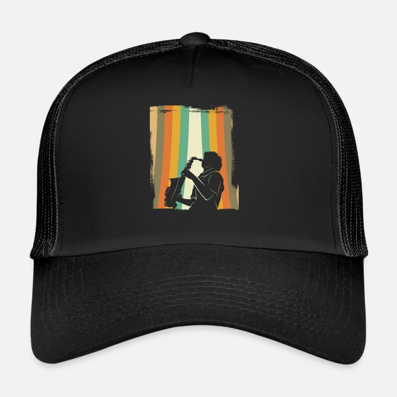Saxophone rétro Casquette trucker 