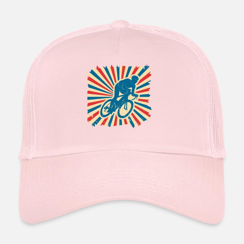 Roue de vélo vintage cadeau rétro balade à vélo Casquette trucker 