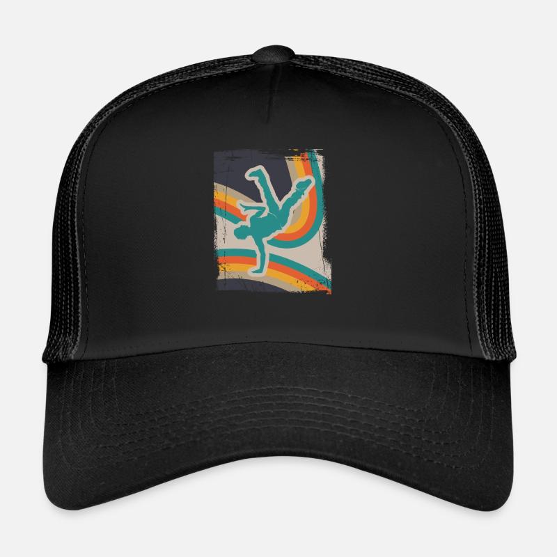 Breakdance - Casquette trucker  - noir/noir