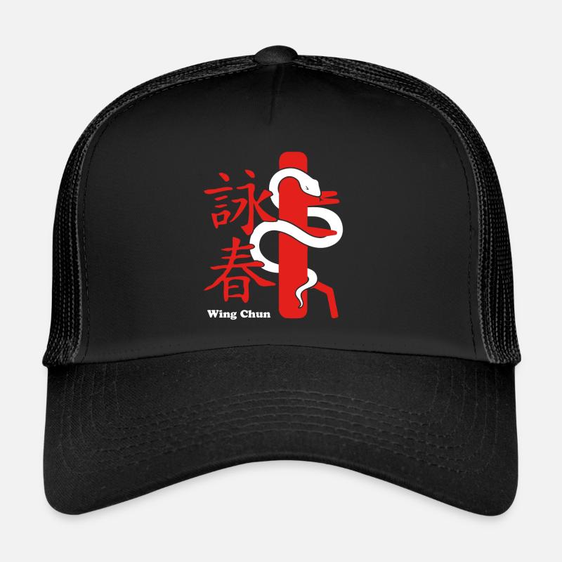 Wing Chun Kung Fu - Trucker Cap - Schwarz/Schwarz