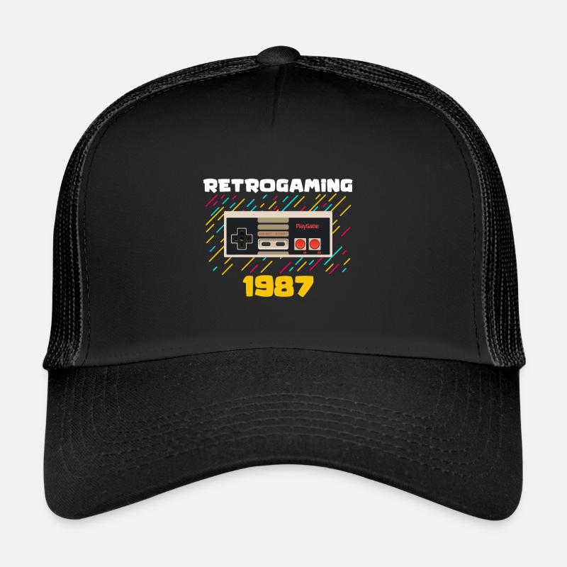 Retrogaming - Trucker Cap - black/black