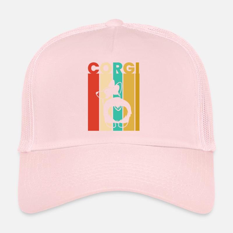 Cadeaux d'amant de corgi, crosse de corgi vintage Casquette trucker 