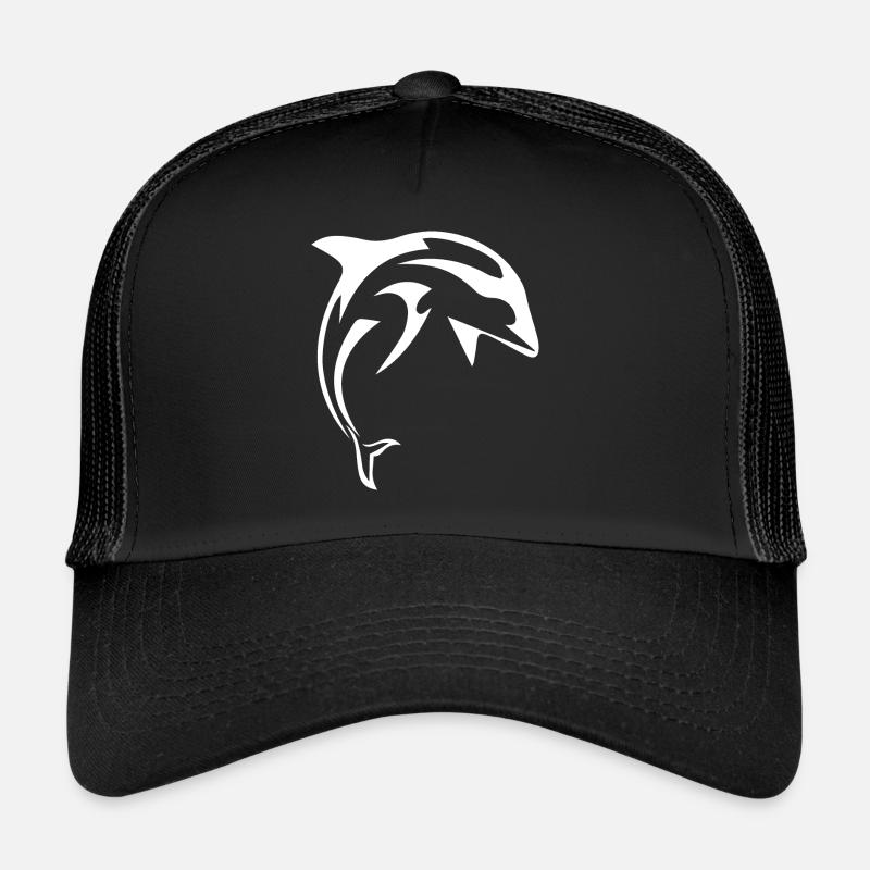 Dolphin Delfine - Trucker Cap - Schwarz/Schwarz