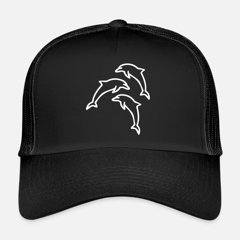 Dauphins - Casquette trucker  - noir/noir