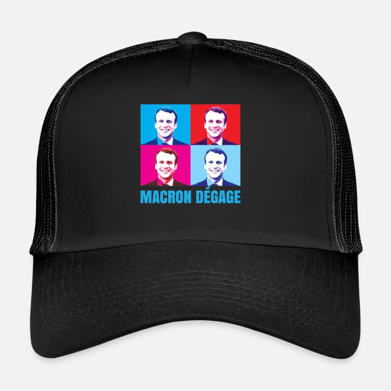 Macron dégage français en colère révolte citoyenne Casquette trucker 