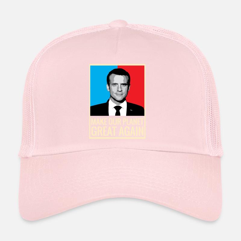 Make our planet great again macron soutien rétro Casquette trucker 