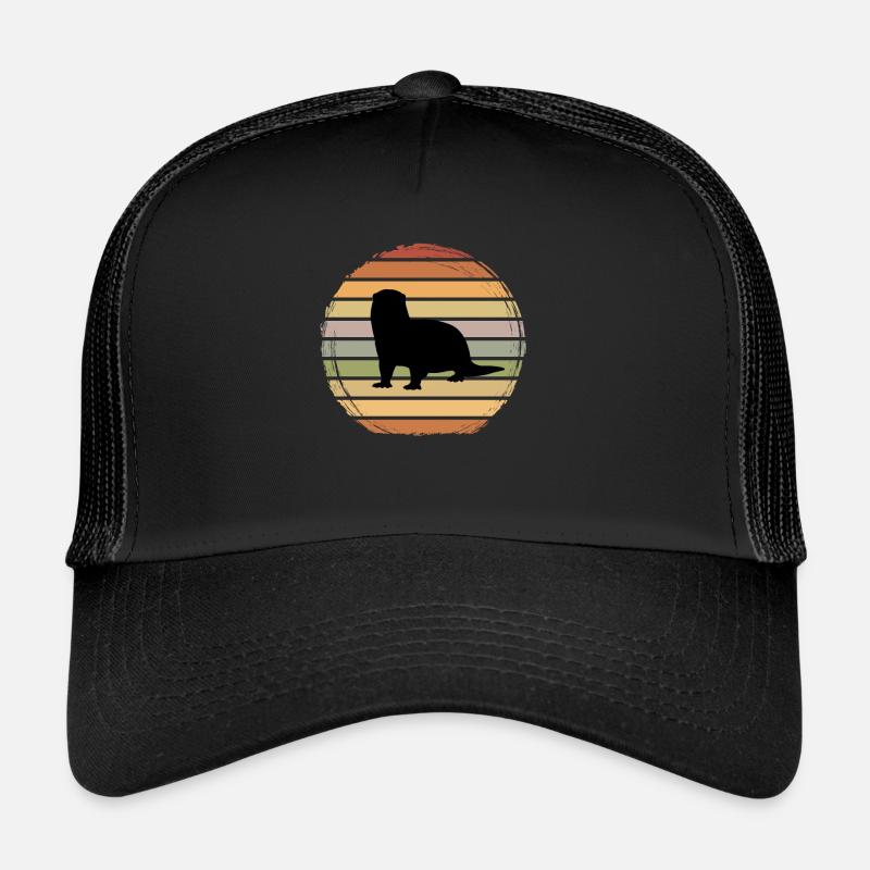 Otter - Trucker Cap - Schwarz/Schwarz