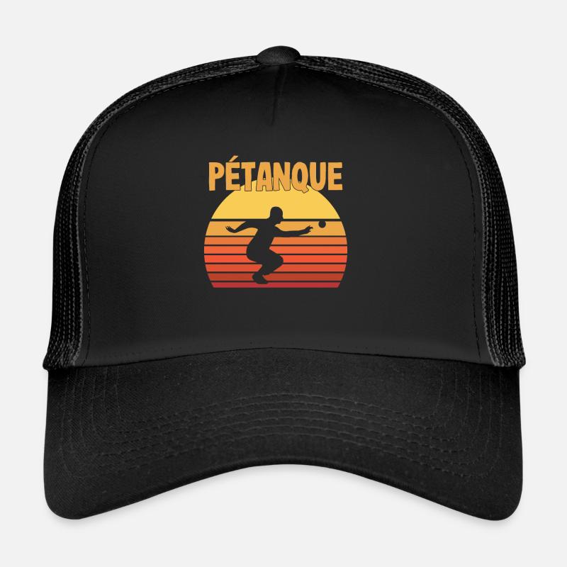 Boule Petanque Boccia - Trucker Cap - Schwarz/Schwarz