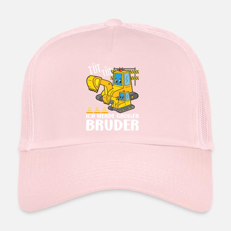 Ich Werde Großer Bruder Verkündung Bagger Brüder Trucker Cap