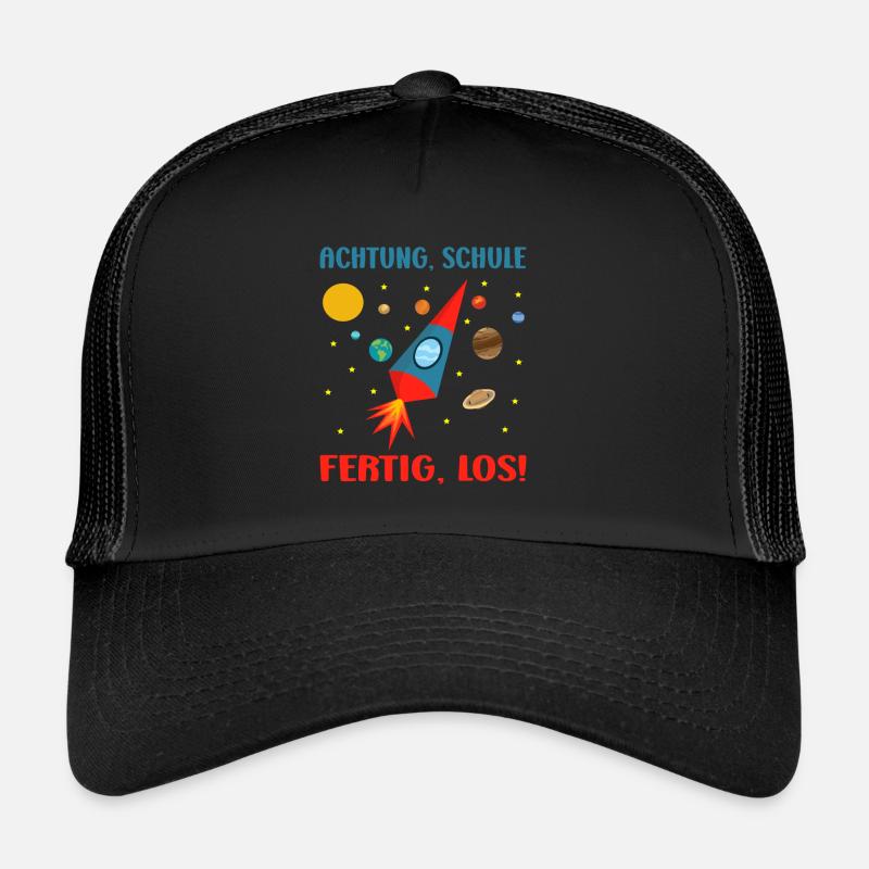 Einschulung Junge Rakete Schulkind Schultüte Trucker Cap