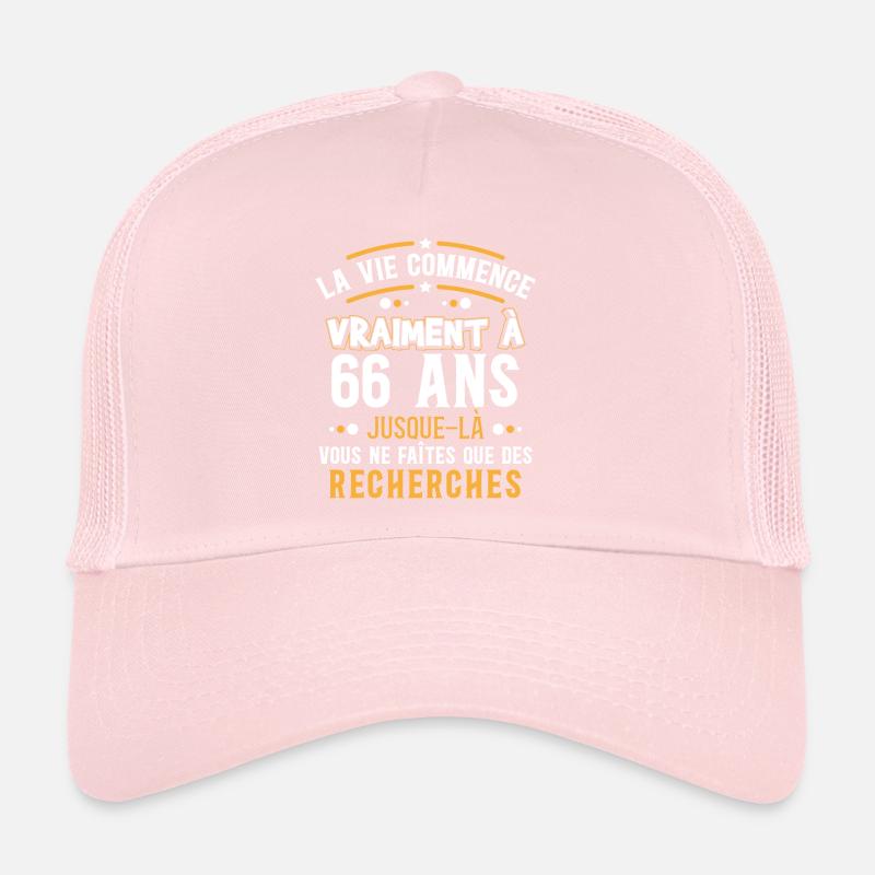 Anniversaire 66 ans. Idée Cadeau Humour Citations Casquette trucker 