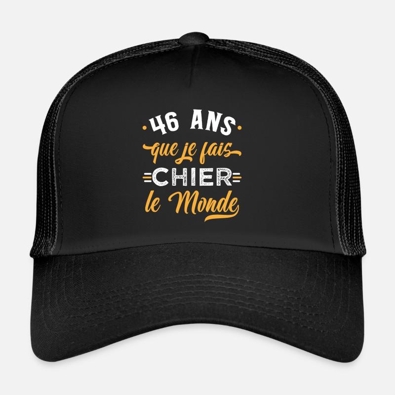 Anniversaire 46 ans, idée cadeau date de naissance Casquette trucker 