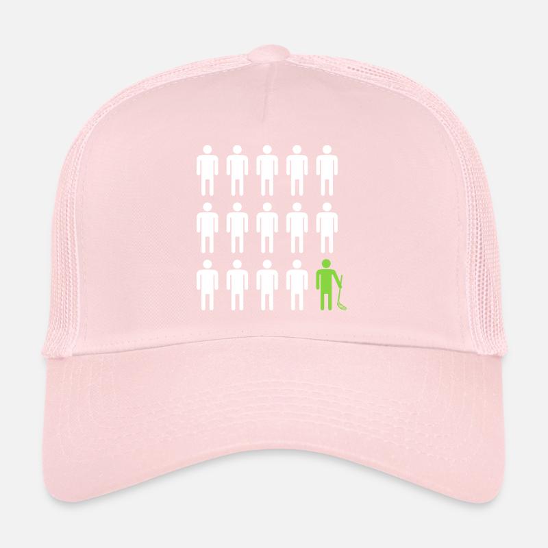 Funny Floorball Player Motif Floorball Trucker Cap