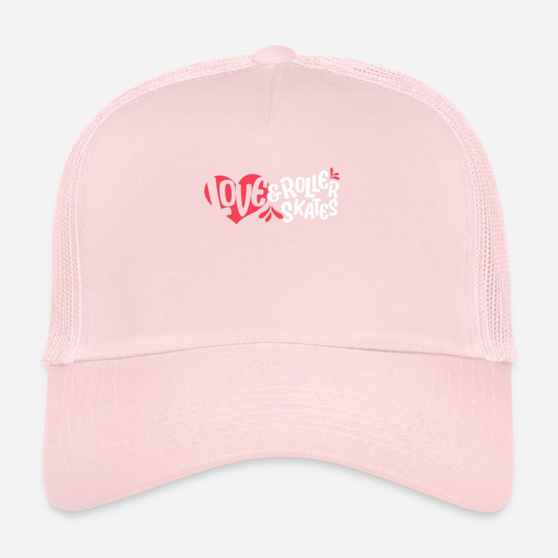 Roller Skating Love & Roller Skates Rollerskate Casquette trucker 