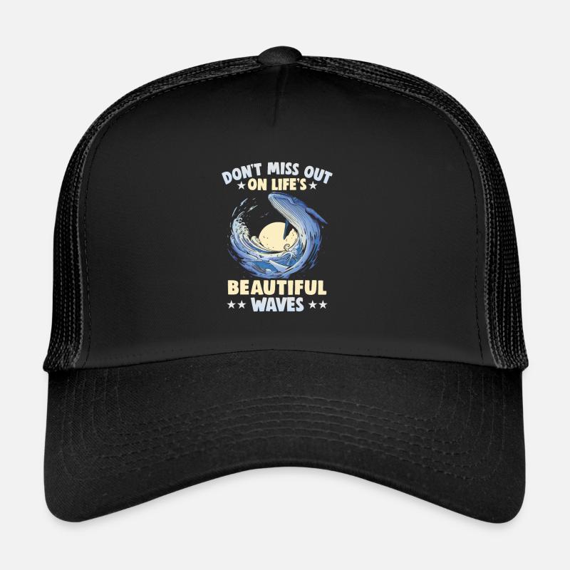 Vacances à la plage au bord de la mer Design motif de plage Casquette trucker 