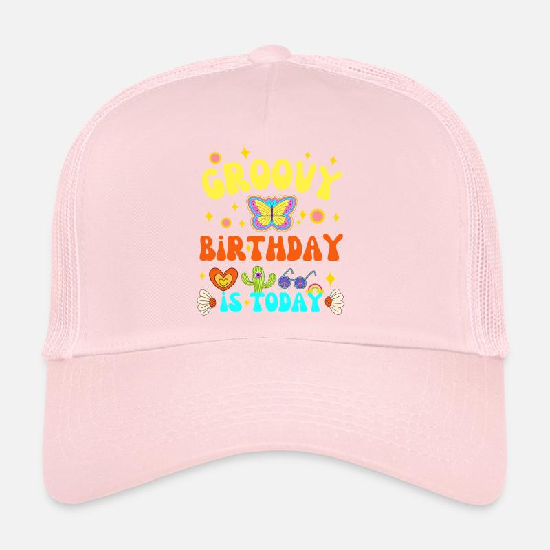 GROOVY BIRTHDAY IS TODAY 70 S Casquette trucker 