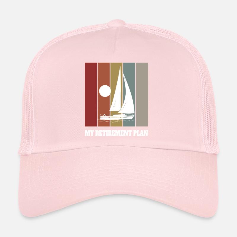 Mon plan de retraite Voile pour retraités Casquette trucker 
