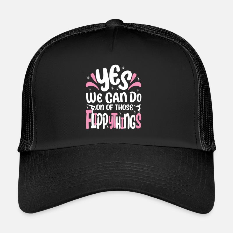 Gymnastic Yes We Can Do On Of Those Flippythings Trucker Cap