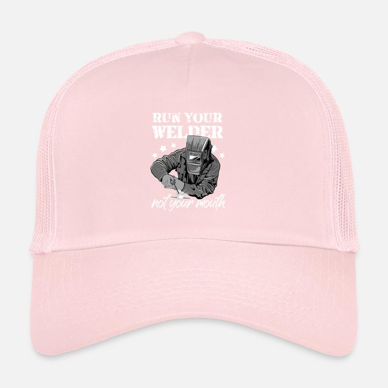 Welder slogan design for metal workers Trucker Cap