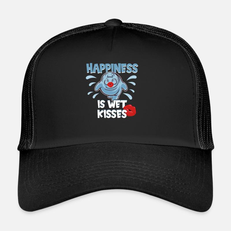 Cold Nose Warm Heart Manatee Chubby Manatee Trucker Cap