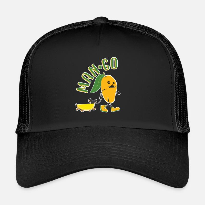 Funny Mango Dachshund - Cool Man Go Design Trucker Cap
