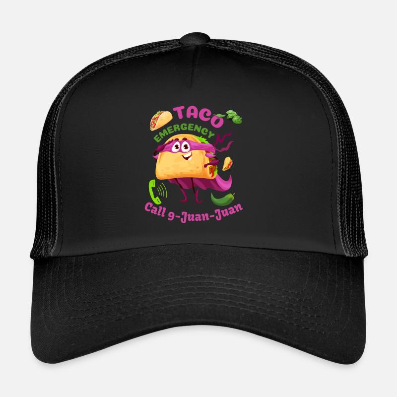 Drôle de tacos mexicain appel d’urgence 9 Juan Juan Casquette trucker 