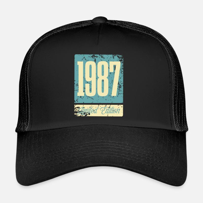 1987 Anniversaire de naissance Année de naissance Casquette trucker 