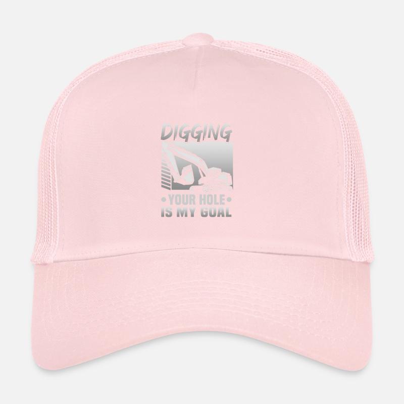 Crane operator design for excavator operators and construction workers Trucker Cap