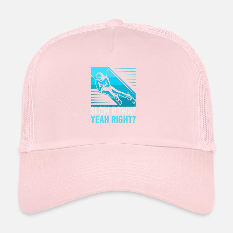 Skiers slow down? yes right? Ski Trucker Cap