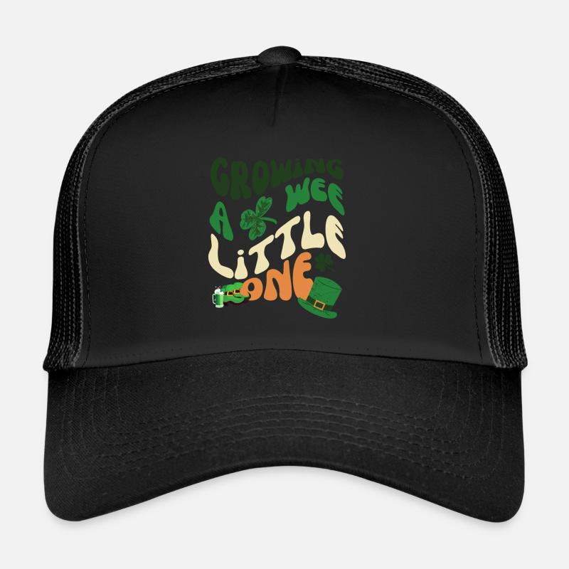 Growing A Wee Little One St. Patrick's Day Clover Trucker Cap