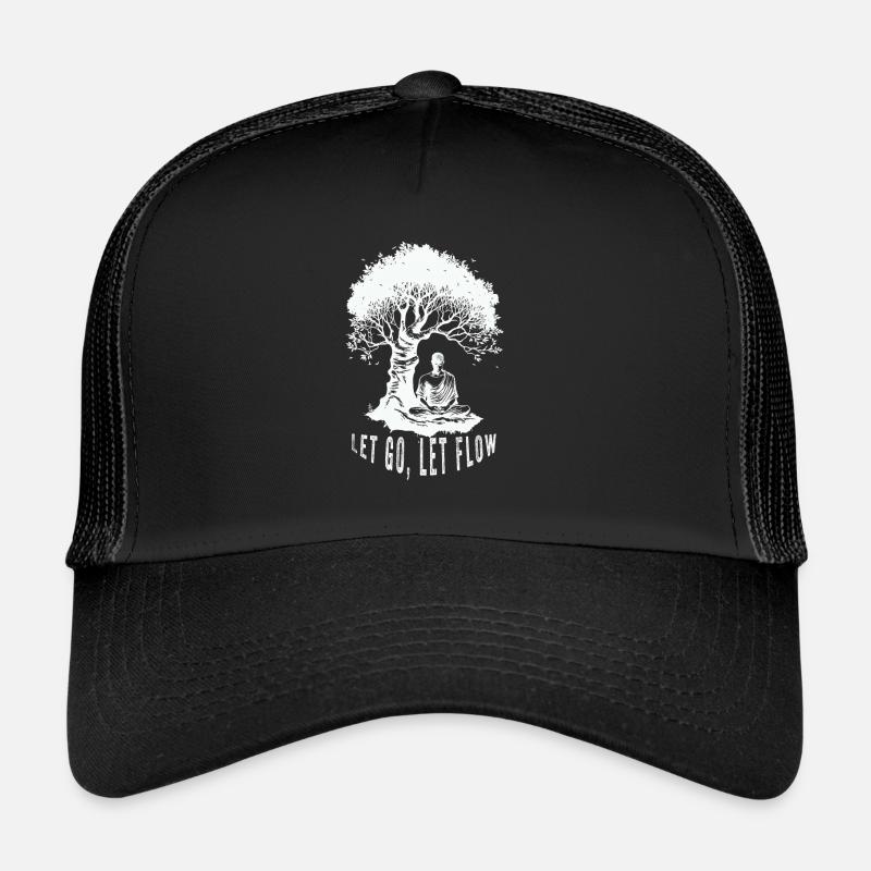 Méditation bouddhiste Bouddhisme Zen Bouddha Bouddhisme et Yoga Casquette trucker 